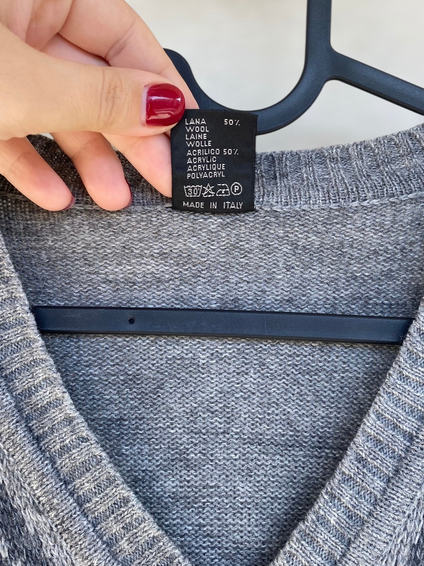 Grey vintage academia sweater