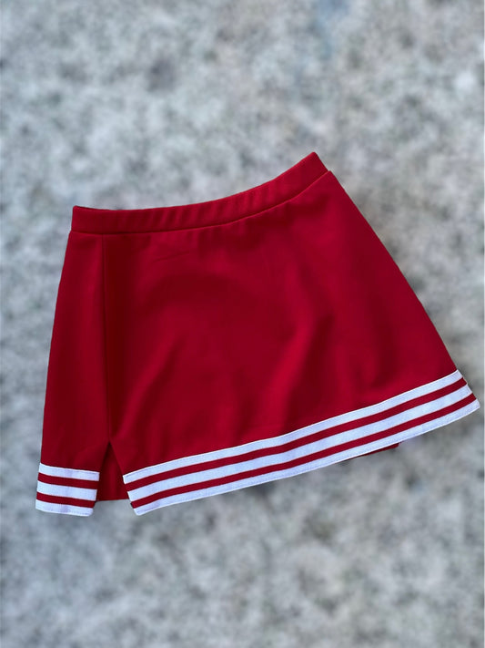 American cheerleader red skirt