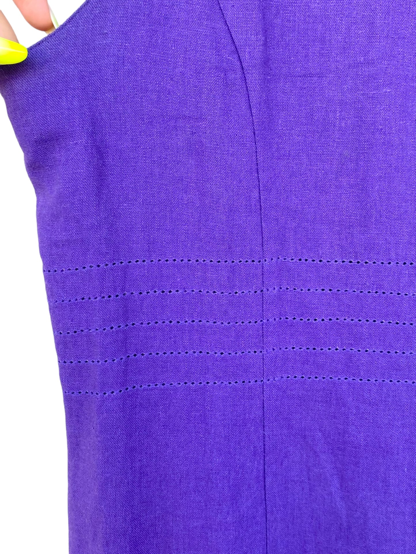 Vintage purple linen dress