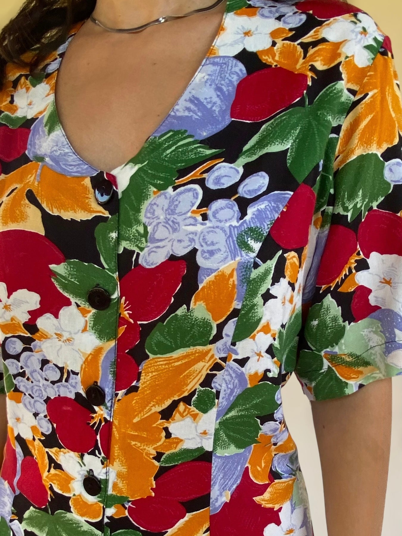 90s floral vintage dress