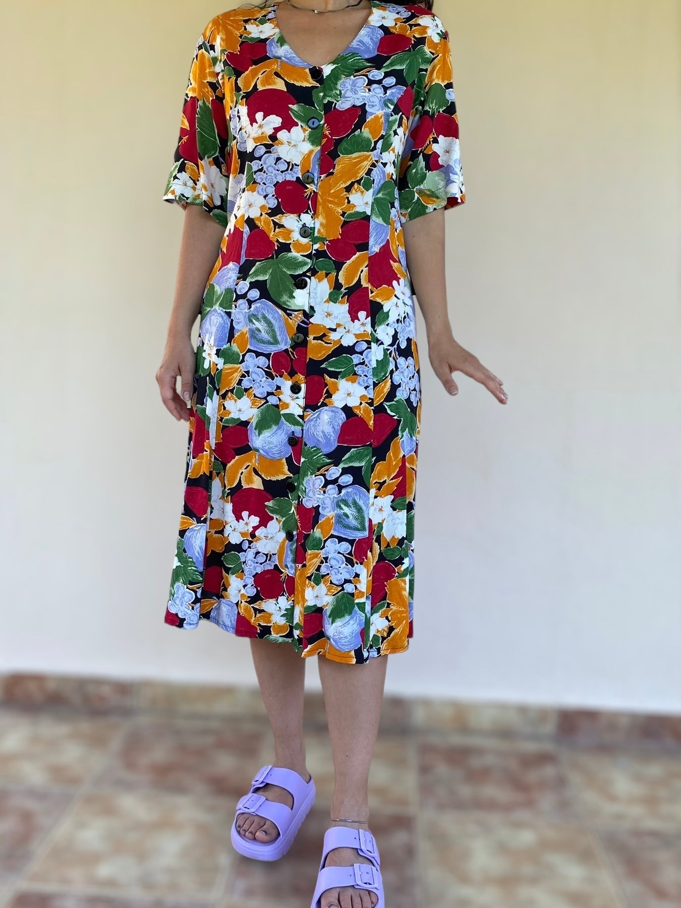 90s floral vintage dress