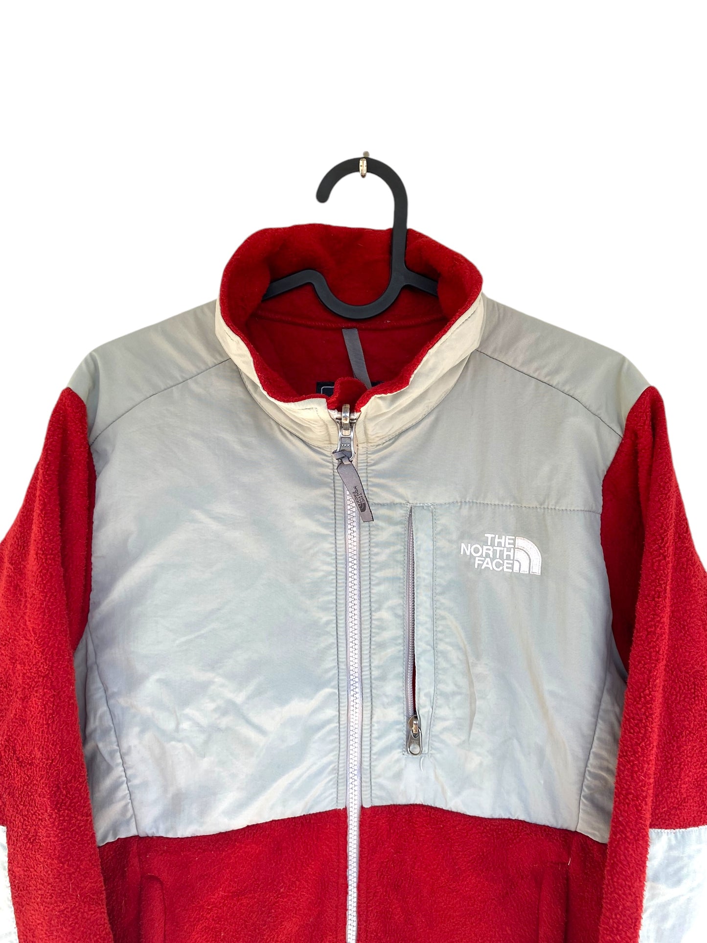 the North Face Denali red fleece