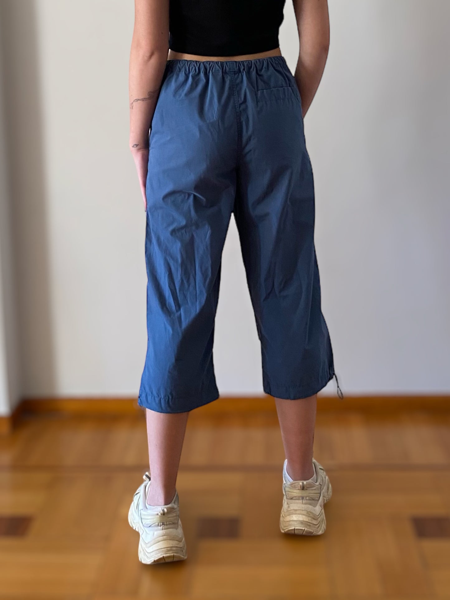 Vintage Puma in dusty blue 3/4 track pants