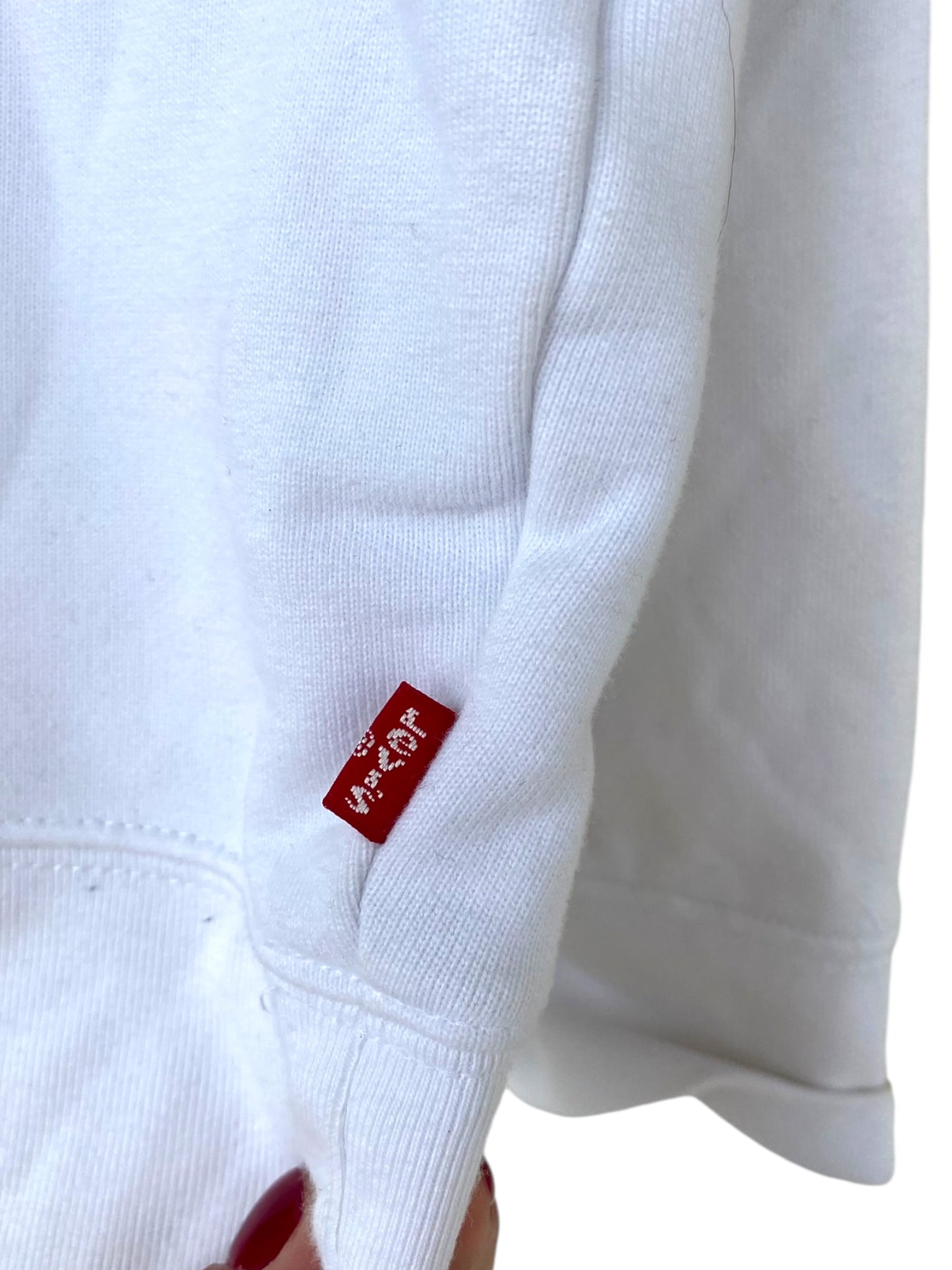 White Levi’s hoodie