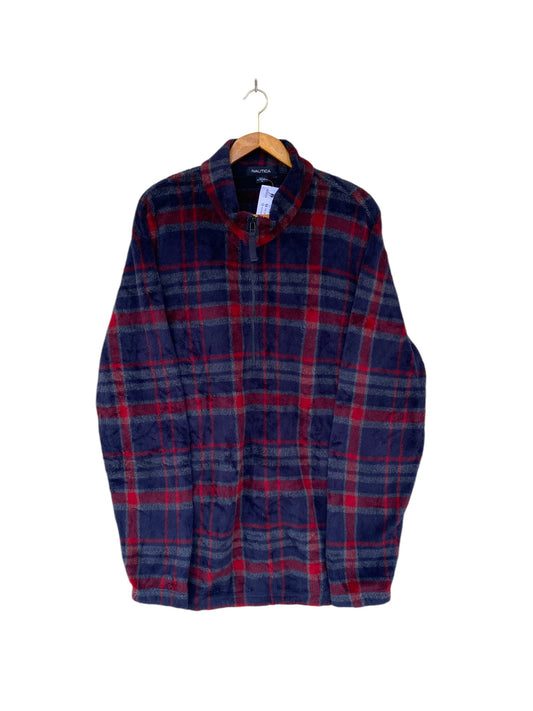 Nautica 90s checked fleece