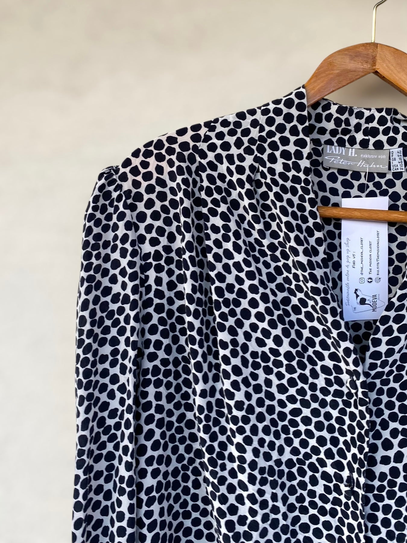 Dalmatian vintage silk shirt