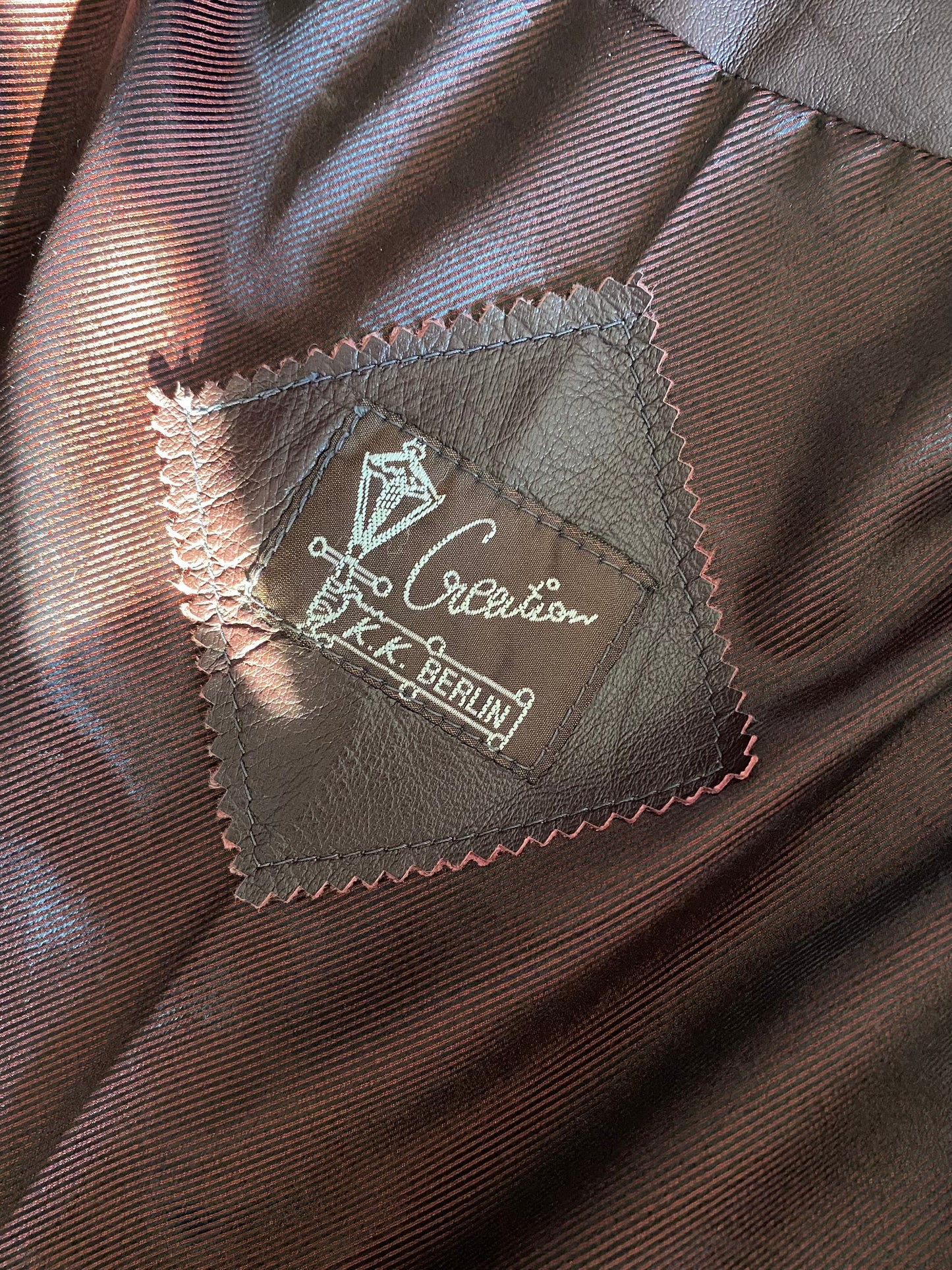 Vintage burgundy leather jacket