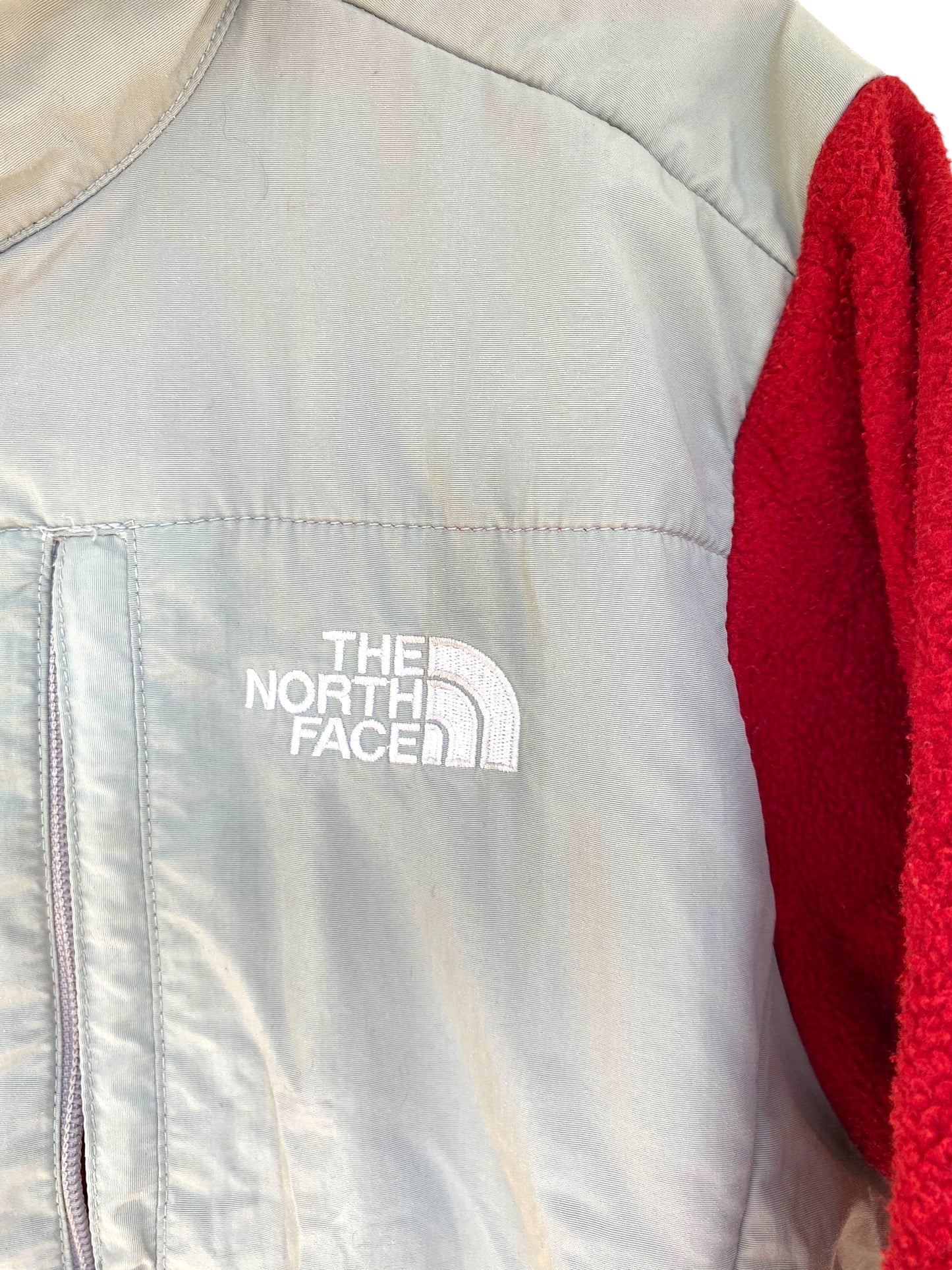 the North Face Denali red fleece