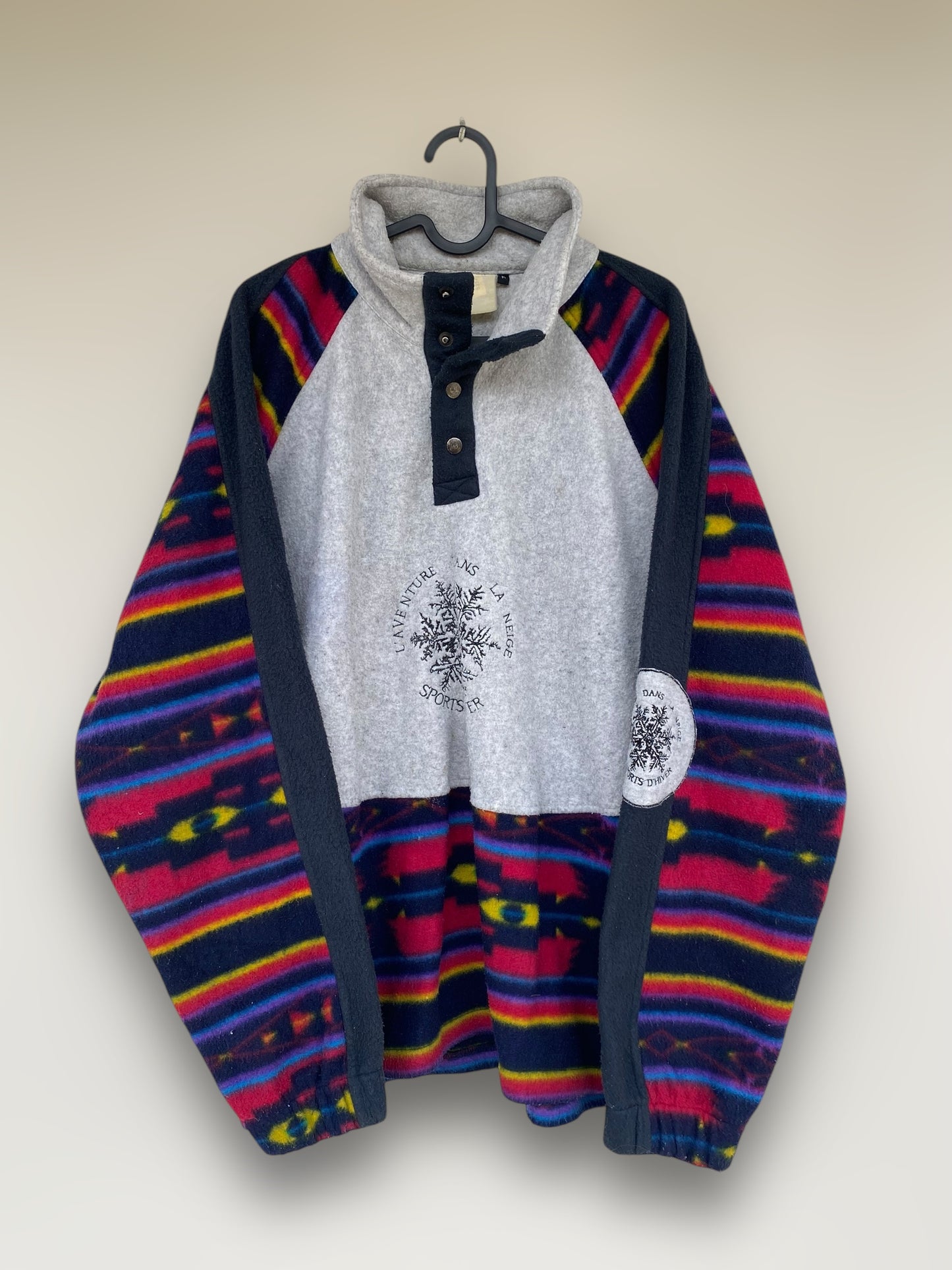 Vintage crazy ski fleece