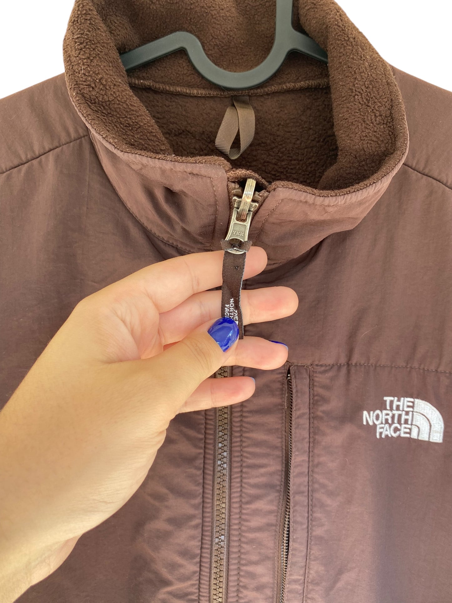 Brown the North Face fleece